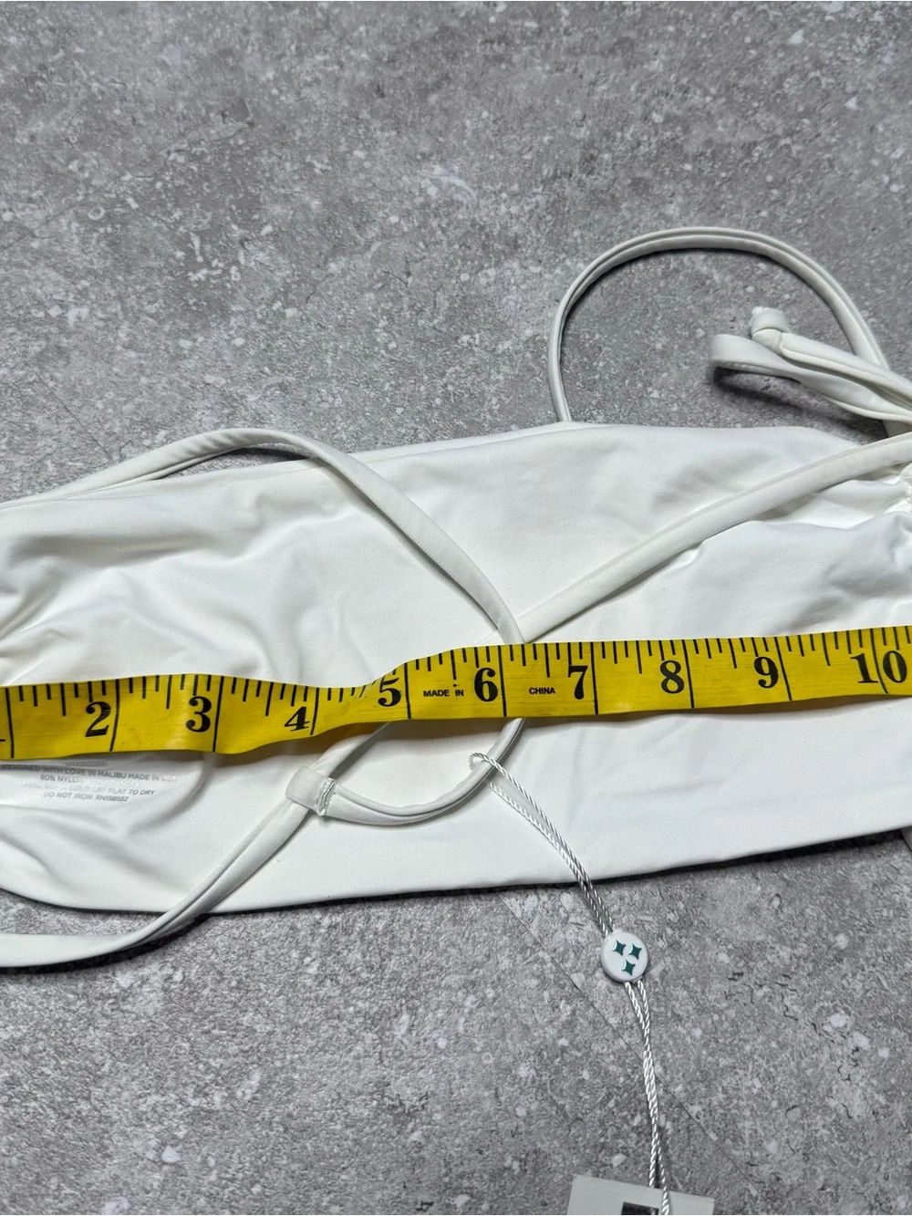 New Revolve Frankie’s Bikinis Kailyn Top in white size medium